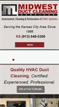 Mobile Screenshot of midwestductcleaning.com